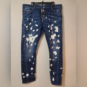 DSQUARED2 🇨🇦 Sexy Twist Jeans - Fits 40" Waist, Dark Blue